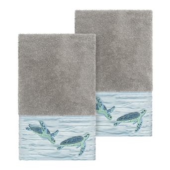 Linum Home Textiles Turkish Cotton Mia Embellished Hand Towel Set