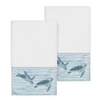 Linum Home Textiles Turkish Cotton Mia Embellished Hand Towel Set