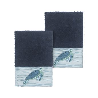 Linum Home Textiles Turkish Cotton Mia Embellished Washcloth Set