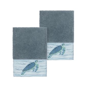 Linum Home Textiles Turkish Cotton Mia Embellished Washcloth Set