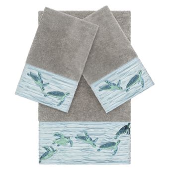 Linum Home Textiles Turkish Cotton Mia 3 pc Embellished Towel Set