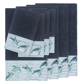Linum Home Textiles Turkish Cotton Mia 8 pc Embellished Towel Set