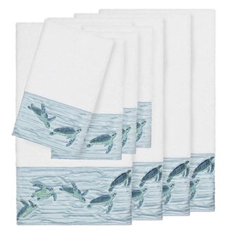 Linum Home Textiles Turkish Cotton Mia 8 pc Embellished Towel Set