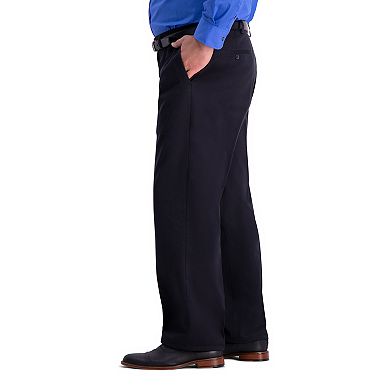 Big & Tall Haggar Work-To-Weekend PRO Relaxed-Fit No-Iron Stretch Flat-Front Expandable-Waist Pants