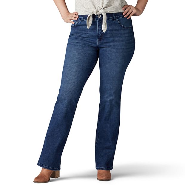 Lee® High Rise Flare Stretch Jean - Women's Jeans in Vegas Blue