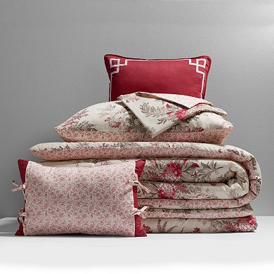 Croft & Barrow® Bouquet Cotton 5-piece Reversible Comforter Set