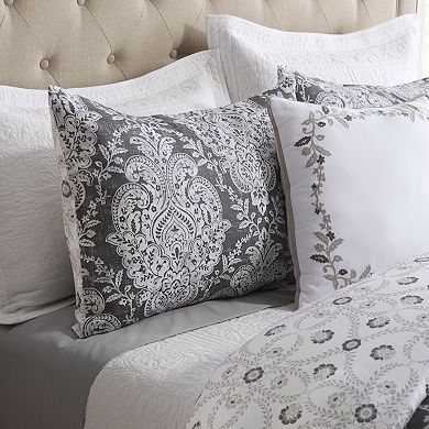 Croft & Barrow® Damask Cotton 5-piece Reversible Comforter Set