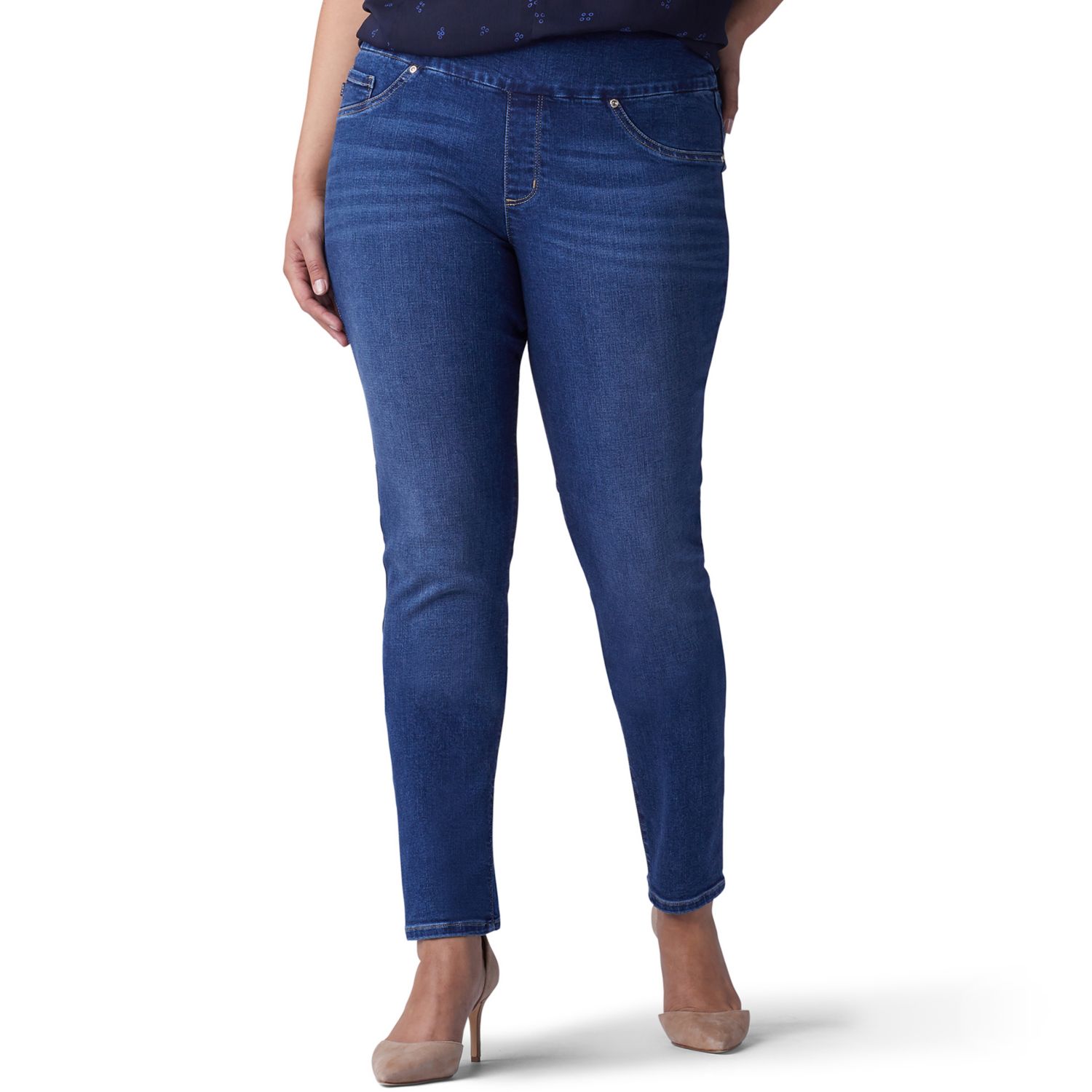 lee pull on jeans plus size