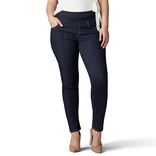 Plus Size Lee Sculpting Pull-On Mid-Rise Skinny Jeans