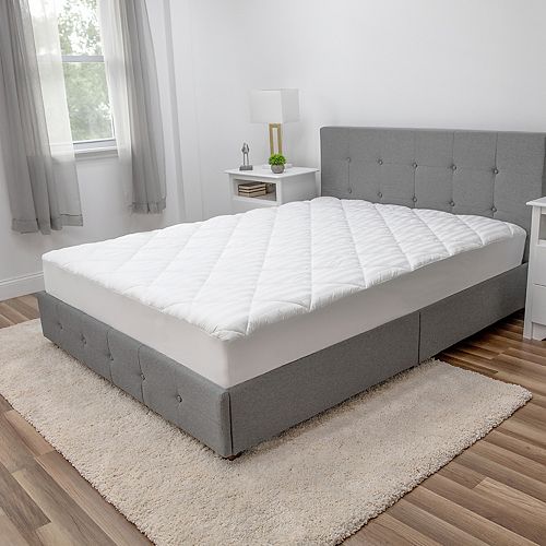 Restonic 400 Thread Count Striped Mattress Pad