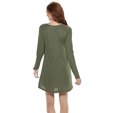 Juniors' SO® Henley Swing Dress