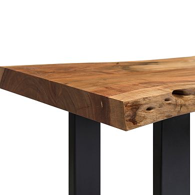 Alaterre Furniture Alpine Large Live Edge Wood Bench