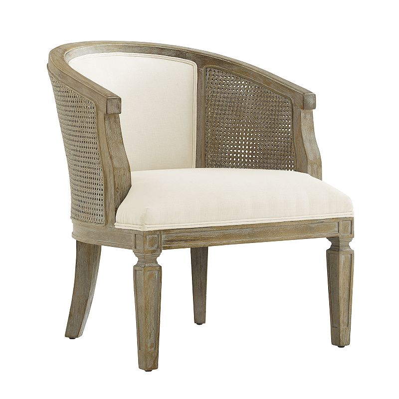 Linon Kensington Accent Chair, Beig/Green