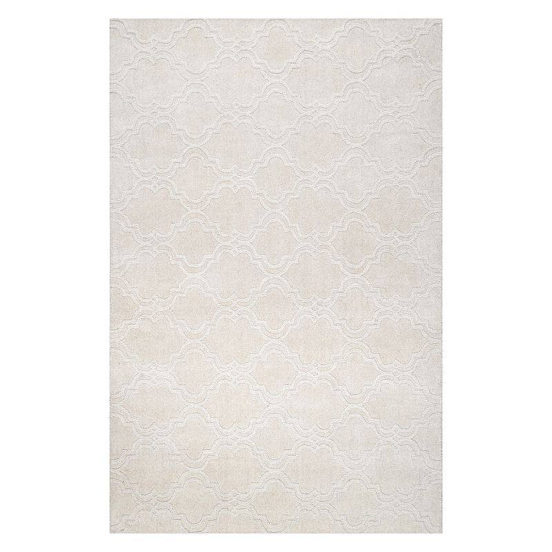 nuLOOM Wilhelmina Gray Trellis Rug, Natural, 9.5X13.5Ft