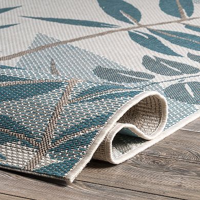 nuLOOM Trudy Leaves Indoor / Outdoor Rug