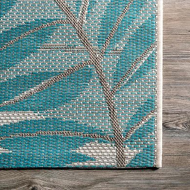nuLOOM Trudy Leaves Indoor / Outdoor Rug