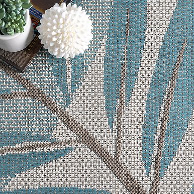 nuLOOM Trudy Leaves Indoor / Outdoor Rug