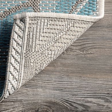 nuLOOM Trudy Leaves Indoor / Outdoor Rug