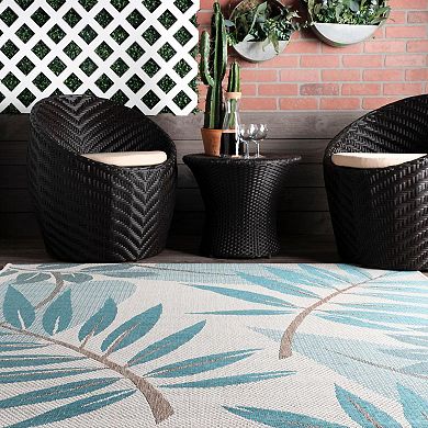 nuLOOM Trudy Leaves Indoor / Outdoor Rug