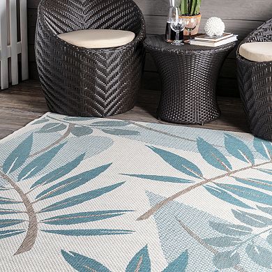 nuLOOM Trudy Leaves Indoor / Outdoor Rug