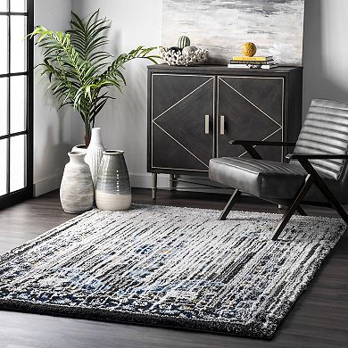 nuLOOM Romona Vintage Medallion Shag Rug 