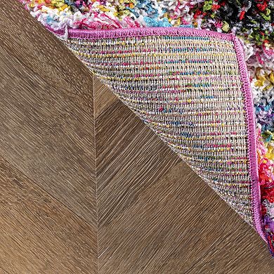 nuLOOM Kindra Colorful Circles Shag Rug