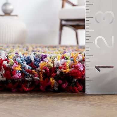 nuLOOM Ardelle Colorful Swirl Shag Rug