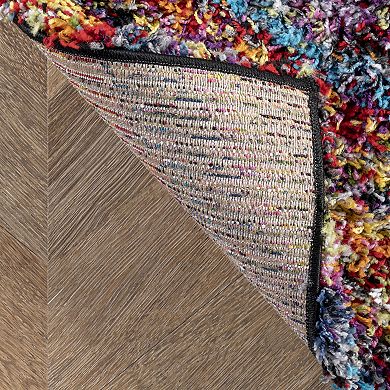 nuLOOM Ardelle Colorful Swirl Shag Rug