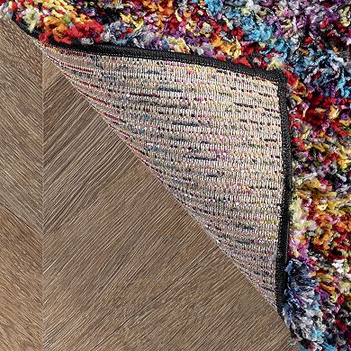 nuLOOM Ardelle Colorful Swirl Shag Rug 