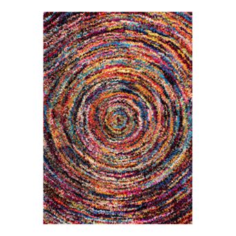 nuLOOM Ardelle Colorful Swirl Shag Rug