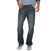 Flypaper Men's Embossed Straight Leg Jeans