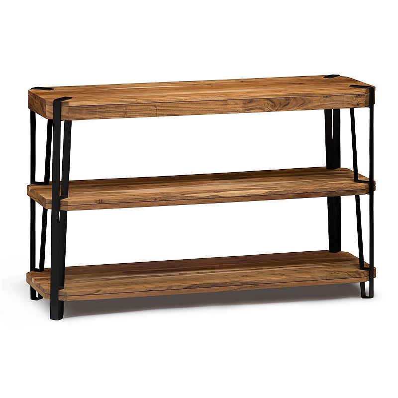 Alaterre Furniture Ryegate Live Edge Console Table, Brown