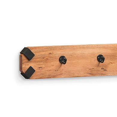 Alaterre Furniture Ryegate Live Edge Coat Hook Wall Decor