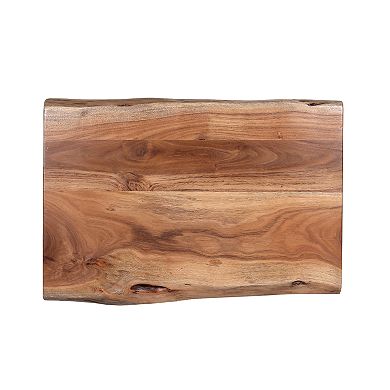 Alaterre Furniture Hairpin Live Edge End Table