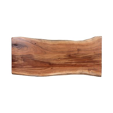 Alaterre Furniture Large Hairpin Live Edge Bench