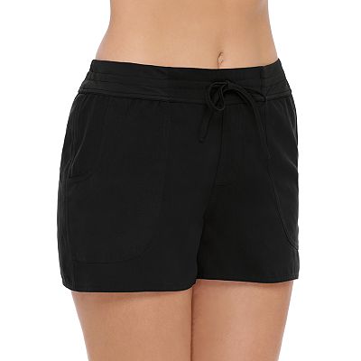 Women s Croft Barrow Tummy Slimmer Woven Swim Shorts