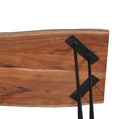 Alaterre Furniture Hairpin Live Edge Console Table