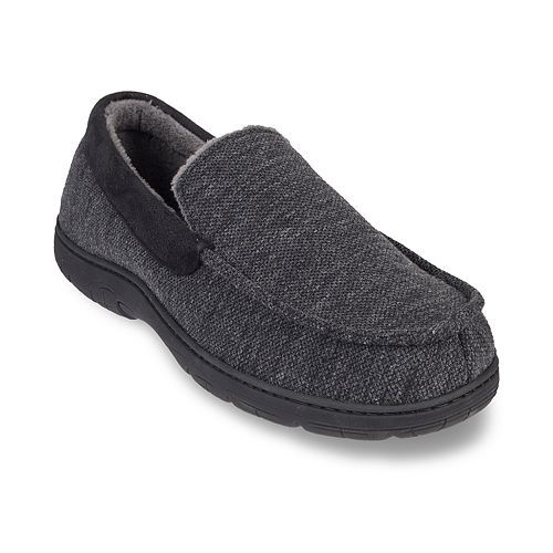 Men's HeatKeep Textured Jersey Venetian Moccasin Slippers