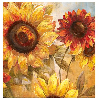 New View Sunflower Cheer 20" x 20" Canvas Wall Art 