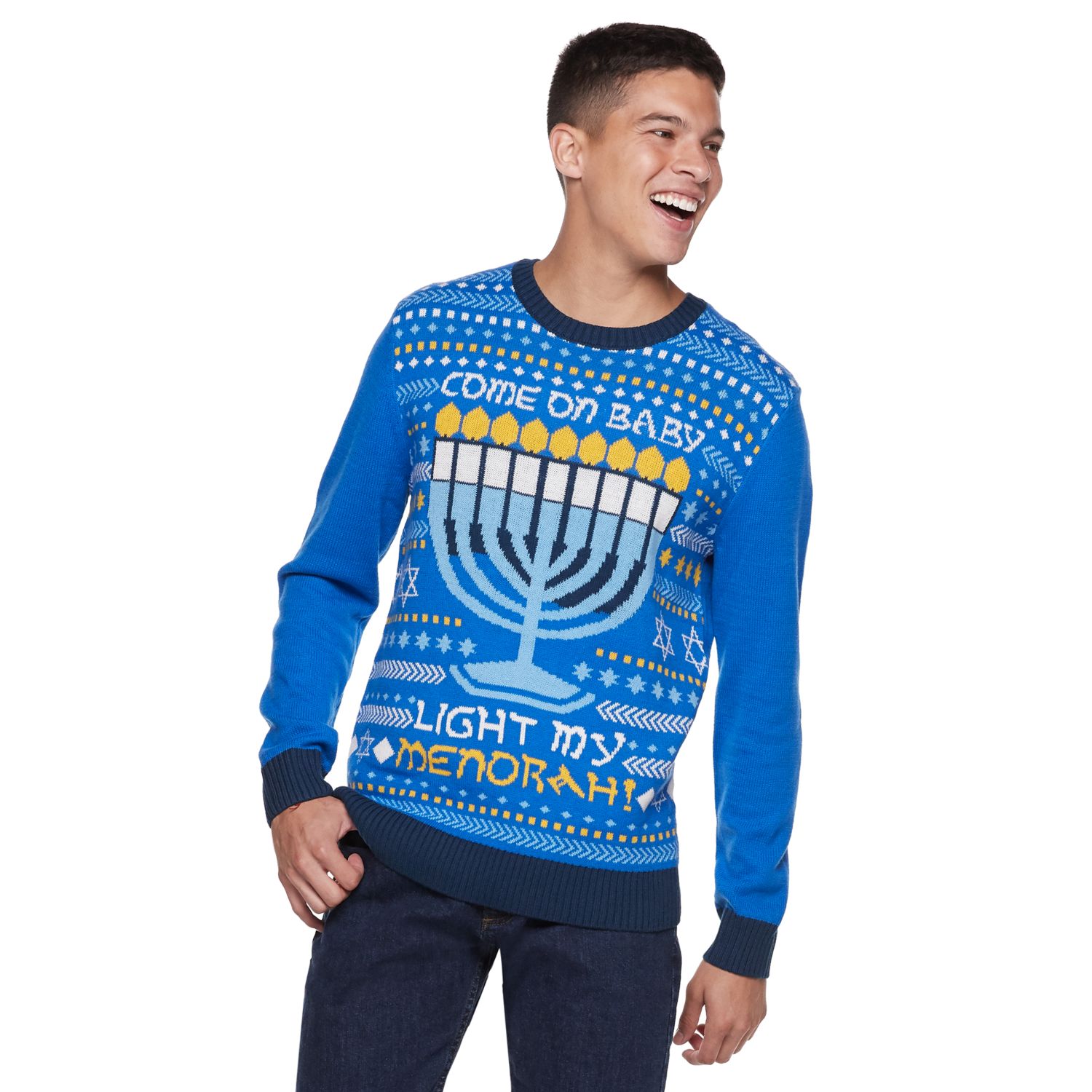 hanukkah sequin sweater