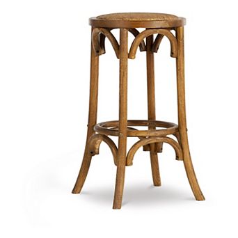 Linon Rae Vintage Inspired Backless Bar Stool
