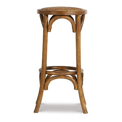 Linon Rae Vintage Inspired Backless Bar Stool