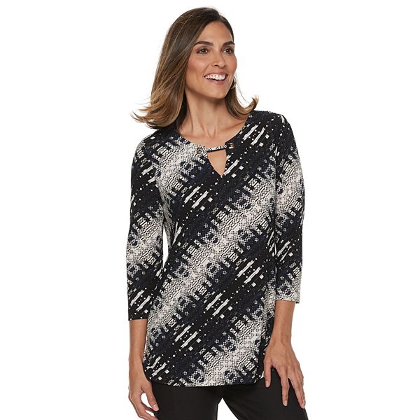 Women's Dana Buchman Keyhole Top