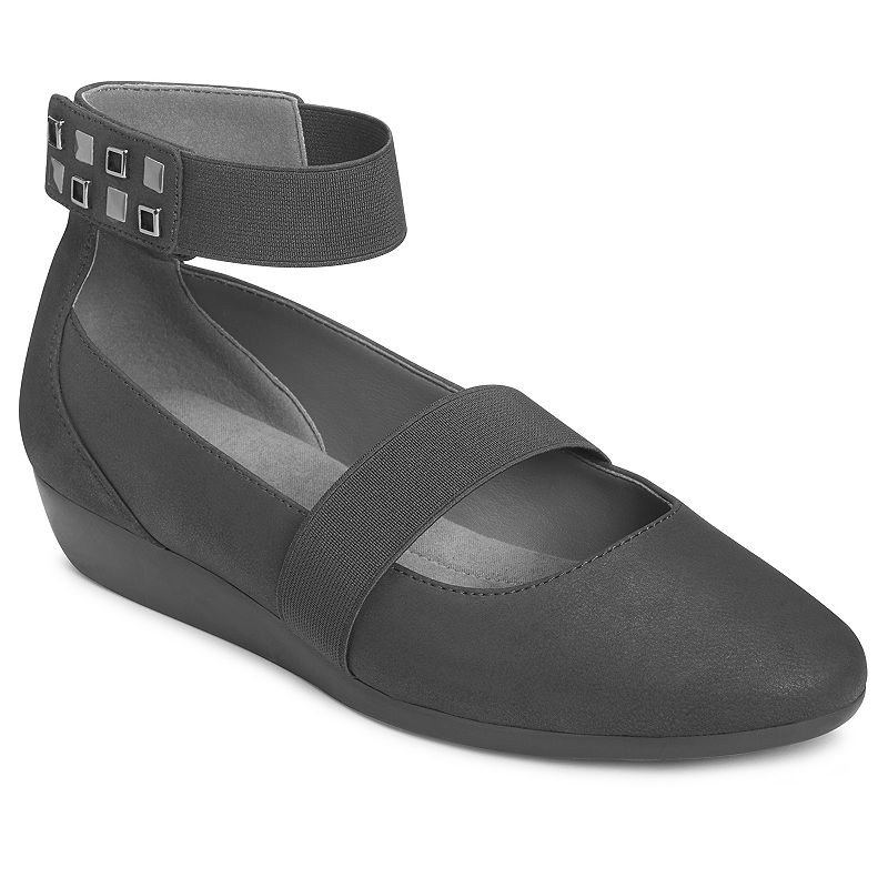 UPC 825073456727 product image for A2 by Aerosoles Arcade Women's Wedge Flats, Size: 6, Black | upcitemdb.com