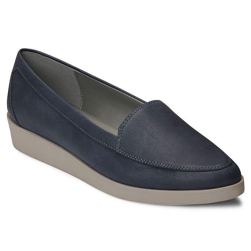 UPC 825073460830 product image for A2 by Aerosoles Clever Women's Wedge Loafer Flats, Size: 9, Blue | upcitemdb.com