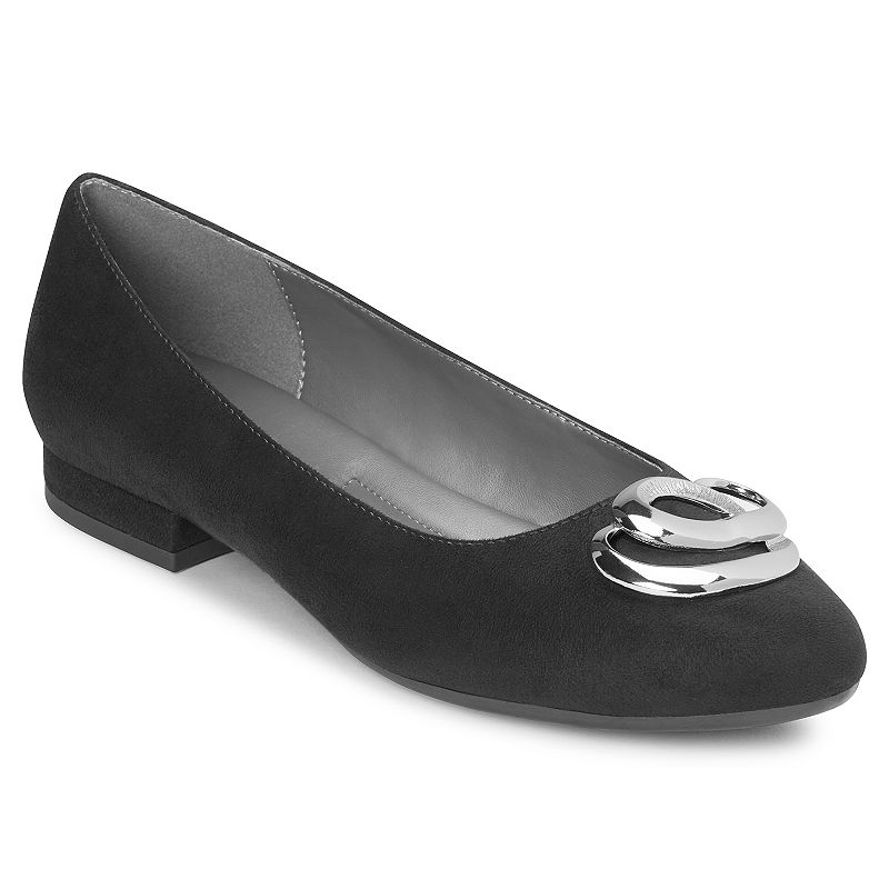 UPC 825073485987 product image for A2 by Aerosoles Women's Embellished Flats, Size: 9, Black | upcitemdb.com