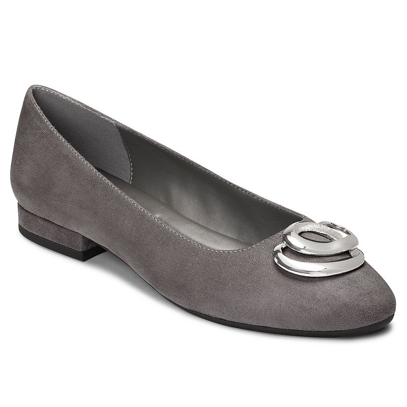 UPC 825073487141 product image for A2 by Aerosoles Women's Embellished Flats, Size: 8.5, Grey | upcitemdb.com