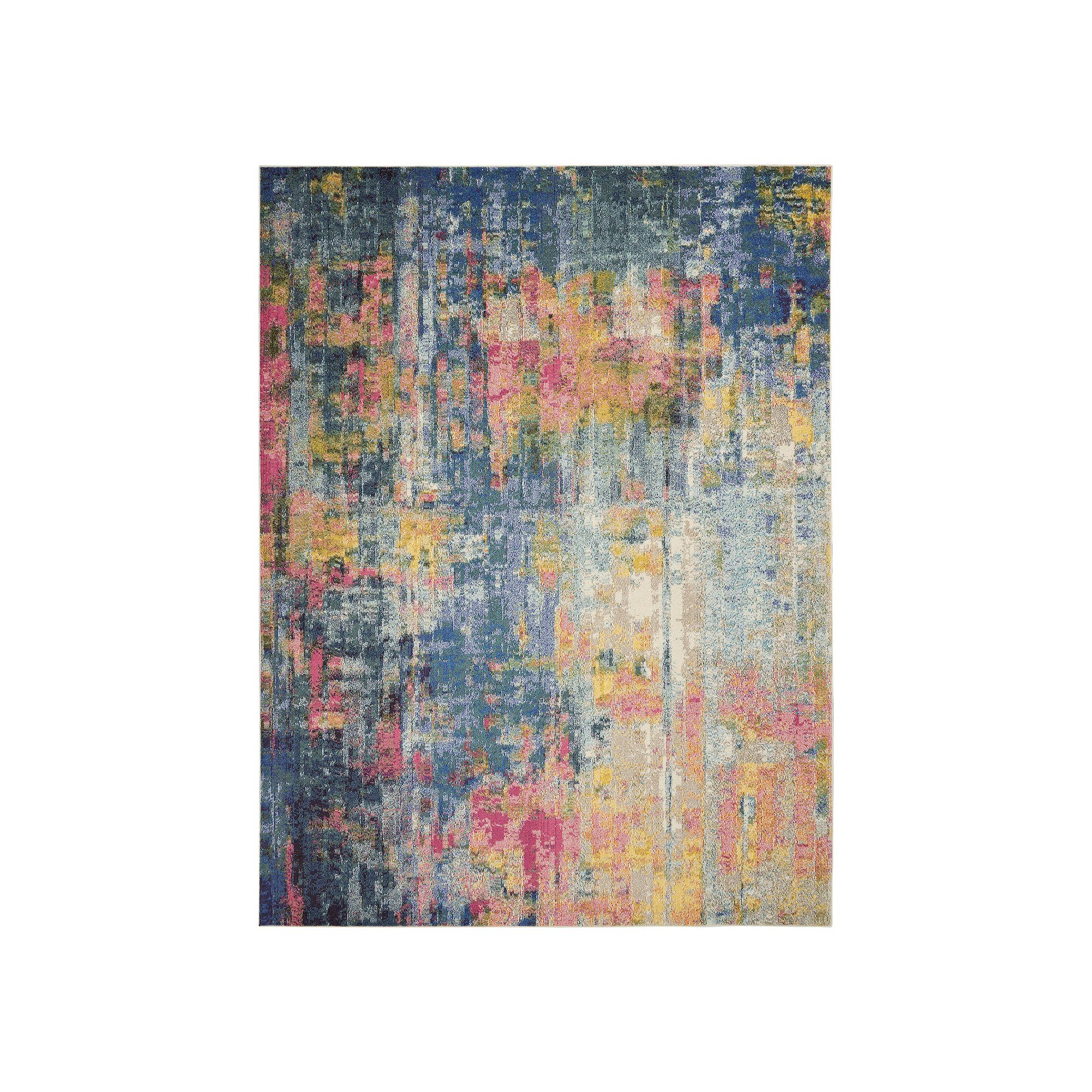 Nourison Celestial Tufted Abstract Rug, Blue Yellow