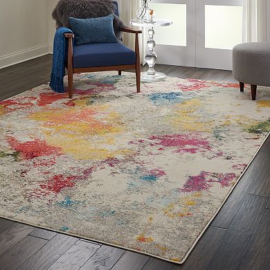 Nourison Celestial Tufted Splatter Geometric Rug