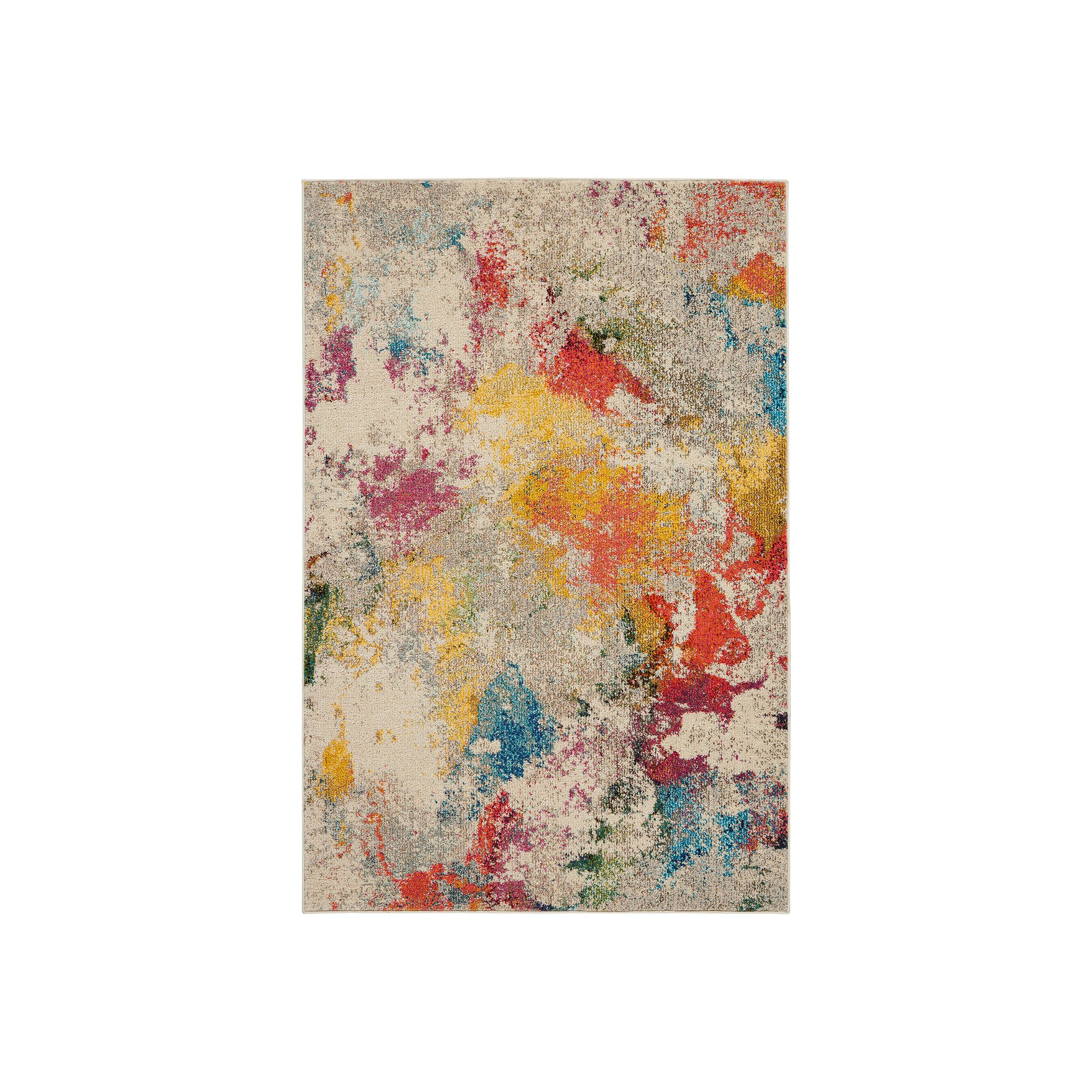 Nourison Celestial Tufted Splatter Geometric Rug, Ivory Teamcolor